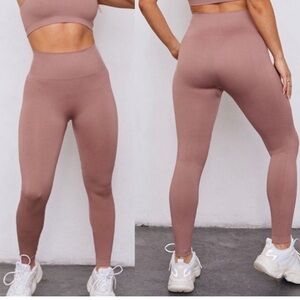 Set Active SculptFlex mauve leggings, small